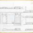 Cumbernauld, Kildrum Parish Church.
Plan, elevations and sections.
Titled: 'Cumbernauld, Kildrum Parish Church.  Draft Sketch Plans.'
Signed: 'AR'. 
Stamped: 'Alan Reiach & Partners, Architects, 22 Ainslie Place, Edinburgh 3'.
