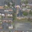 Oblique aerial view of St Ignatius' Catholic Church, looking NW.