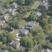 Oblique aerial view of Castlehill and Ellisland villas, looking ENE.