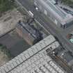 Oblique aerial view of Scotland Street Primary School, looking NW.