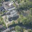 Oblique aerial view of Craigie Hall, looking SW.