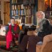 Portrait of Ian & Ruth Begg in The Great Hall.