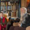 Portrait of Ian & Ruth Begg in The Great Hall.