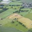 Oblique aerial view during excavation.