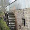 Waterwheel and lade, general view from east