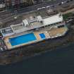 Gourock open air swimming pool, oblique aerial view.
