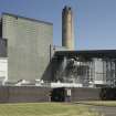 General view of power station from west. Coal Conveyor from coal handling area stocks entering Boiler House to be burnt to produce steam for the Turbines