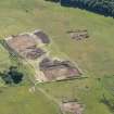 Oblique aerial view of the site under excavation.