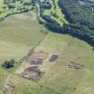 Oblique aerial view of the site under excavation.