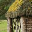 View of summerhouse with thatched roof, Braemar.