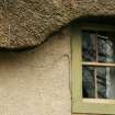 Detail of thatched roof; 18th century  cottage, High Street, Town Yetholm.