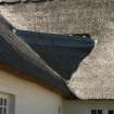 Detail of thatch and raised scobed ridge; Souter's Inn ( the Shanter Hotel), Kirkoswald.