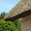 Detail of thatched roof corner; Souter's Inn ( the Shanter Hotel), Kirkoswald.