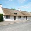 General view of thatched cottages;  Robert Burns Cottage, Alloway.