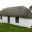 View of modernised thatched cottage; Totscore, Skye.