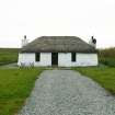 View of modernised, thatched cottage; Totscore, Skye.