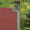 Detail of chimney stack; Moirlanich Longhouse, Killin.