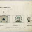 Drawing showing east elevation and sections of St Michael's Church, Inveresk, Musselburgh