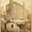 View of house in Hastie's Close, Edinburgh, taken from a window in College Wynd prior to demolition.