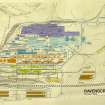 Copy of plan. Ravenscraig Works Revised 1988 (including scale). Original in CultureNL collections.