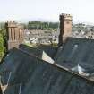 . General view of roof and chimneys.