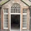 Ground Floor Detail of entrance to main hall from office wing.