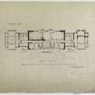 Drawing showing proposal for principal floor plan, 1800.