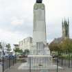General view of Cenotaph and Munro Free Church, taken from the east.