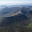 Oblique aerial view of Ward Hill, Hoy.