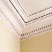 Interior. First floor. Detail of cornice in south witness room.