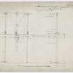 Folio 1. 24. Calton Jail. Gibbet. Sketch for execution of 31st May 1828. Copy of DC/6173 with position of body sketched in