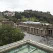 Roof. View of Royal Scottish Academy and The Scottish National Gallery.
