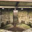 Gun emplacement, view of interior from S.
