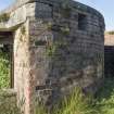 Gun emplacement no. 2, detail showing alteration to brickwork at E end.