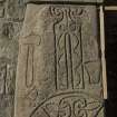 Abernethy 1 Pictish symbol stone fragment (including scale)