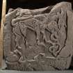 Forteviot 1 Pictish cross fragment face c (including scale)