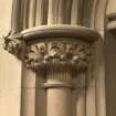 West transept. Door to vestry, detail of capital.