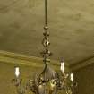 West withdrawing room. Ceiling light fitting.