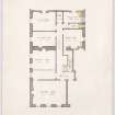 Heriot Trust Rooms.
Floor plan showing Committee Room, Treasurer's Office and Mr Tawse and Mr Lewis' Rooms.
