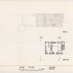 Mechanical copy of drawing of fourth floor plan and roof plan.