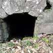 Detail of culvert opening on S side of roadway.