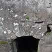 Detail of culvert opening on S side of roadway.