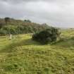 View of firing trench, from north