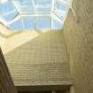 Stair. View of rooflight.