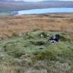 View of two-celled hut