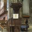 Crossing, view of pulpit
