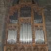 Choir, view of organ pipes