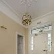 General view of Lobby showing plaster ceiling and tiled floor..