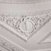 Detail of plaster ceiling in drawing room.