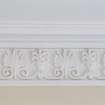 Detail of cornice in dining room.